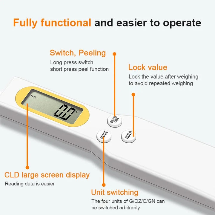 Mini Spoon Scale Digital Kitchen Scale Electronic LCD